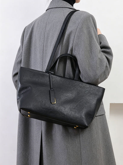 Burgundy Vegan Leather Tote Bag, Womens Arabian Work Handbag with Strap