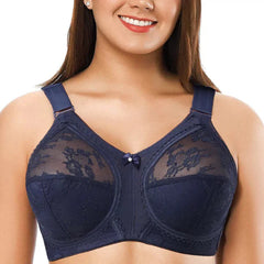 Capri Wide Belt Bra - Half Cup Fancy Net Bra | Ladyfirst