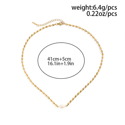 Gold Baroque Pearl Pendant Necklace, Womens Arabian Elegant Beaded Chain