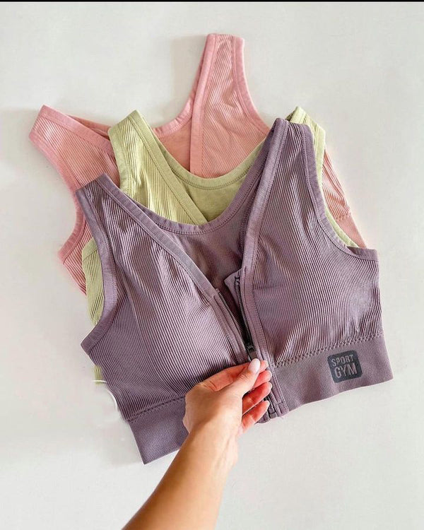 Comfort Zip Bra – For Gym, Yoga & Everyday Moves