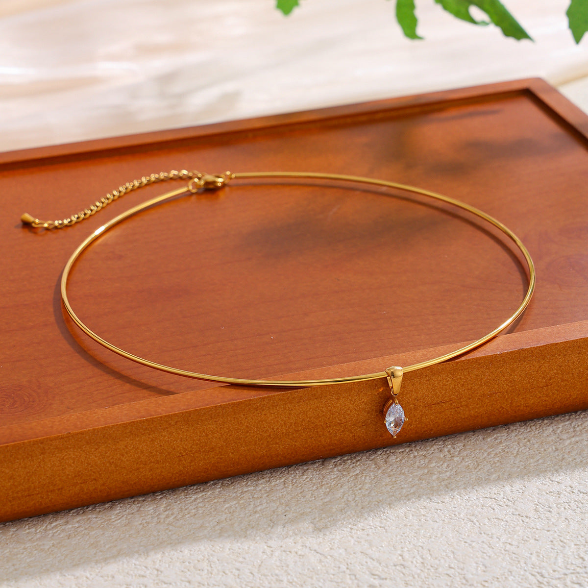 Gold Layered Diamond Choker Necklace for Women, Dainty Cubic Zirconia Pendant Necklace, Multi Strand CZ Collar Necklace, Elegant Bridal Wedding Jewelry Gift