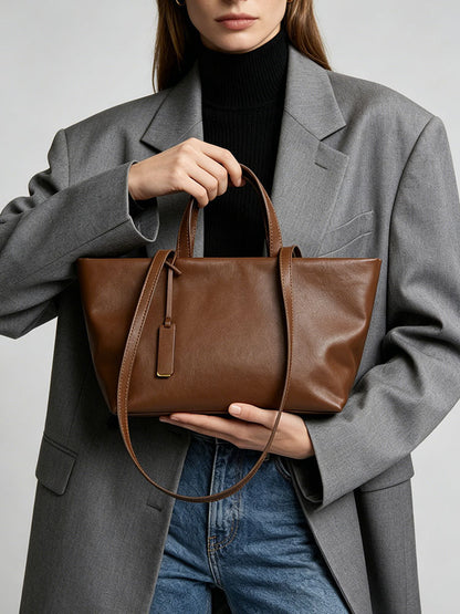 Burgundy Vegan Leather Tote Bag, Womens Arabian Work Handbag with Strap