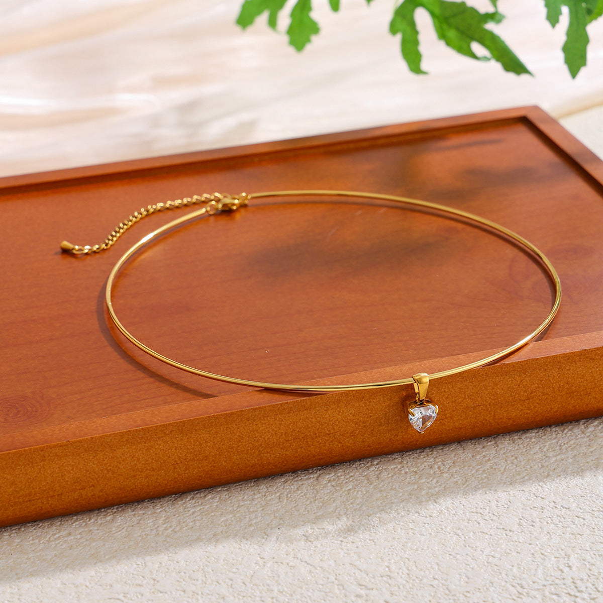 Gold Layered Diamond Choker Necklace for Women, Dainty Cubic Zirconia Pendant Necklace, Multi Strand CZ Collar Necklace, Elegant Bridal Wedding Jewelry Gift
