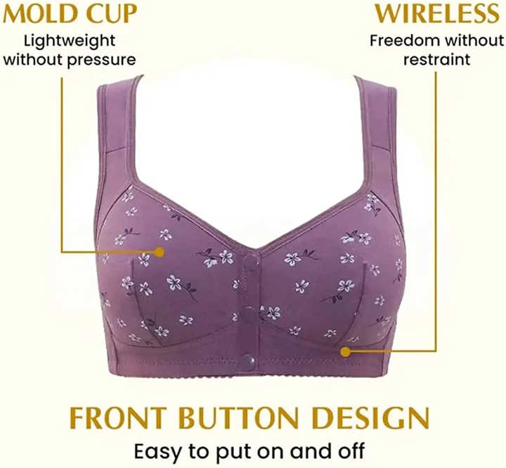 Ladies Front Open Bra – Soft Cotton Support for Daily Use