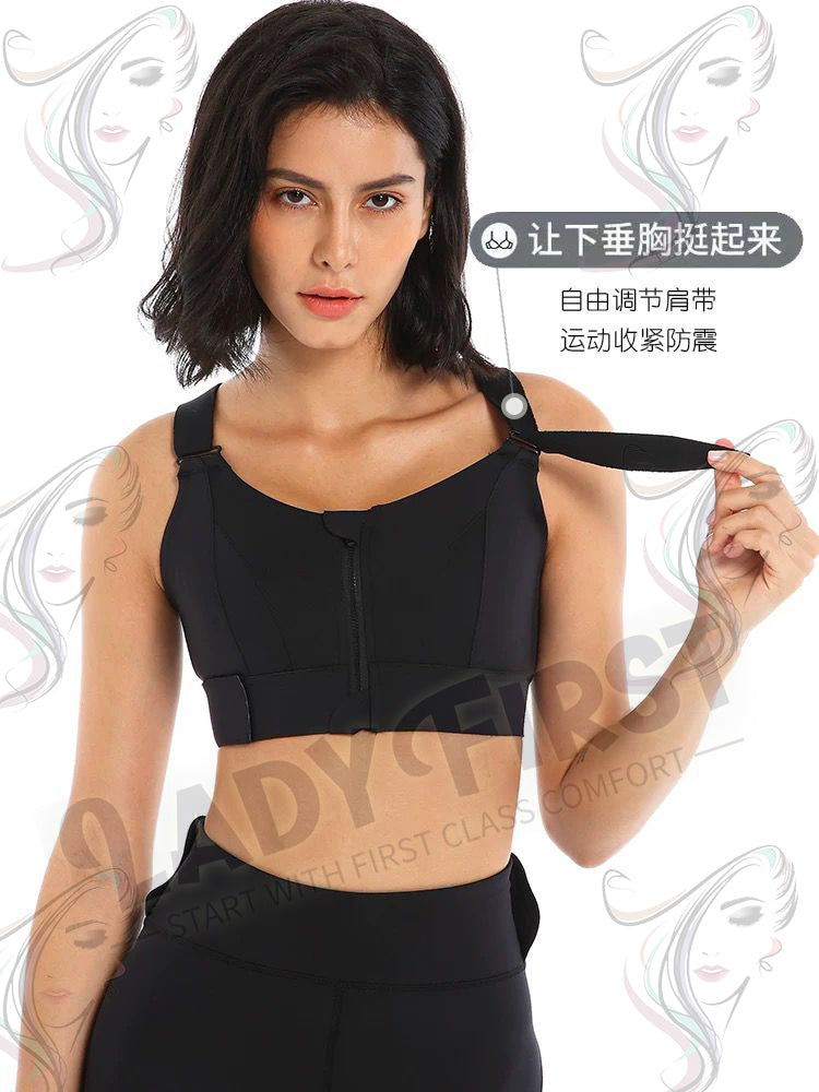 ZipFit Active Bra – High Impact, Adjustable Comfort, Plus Size Power Support