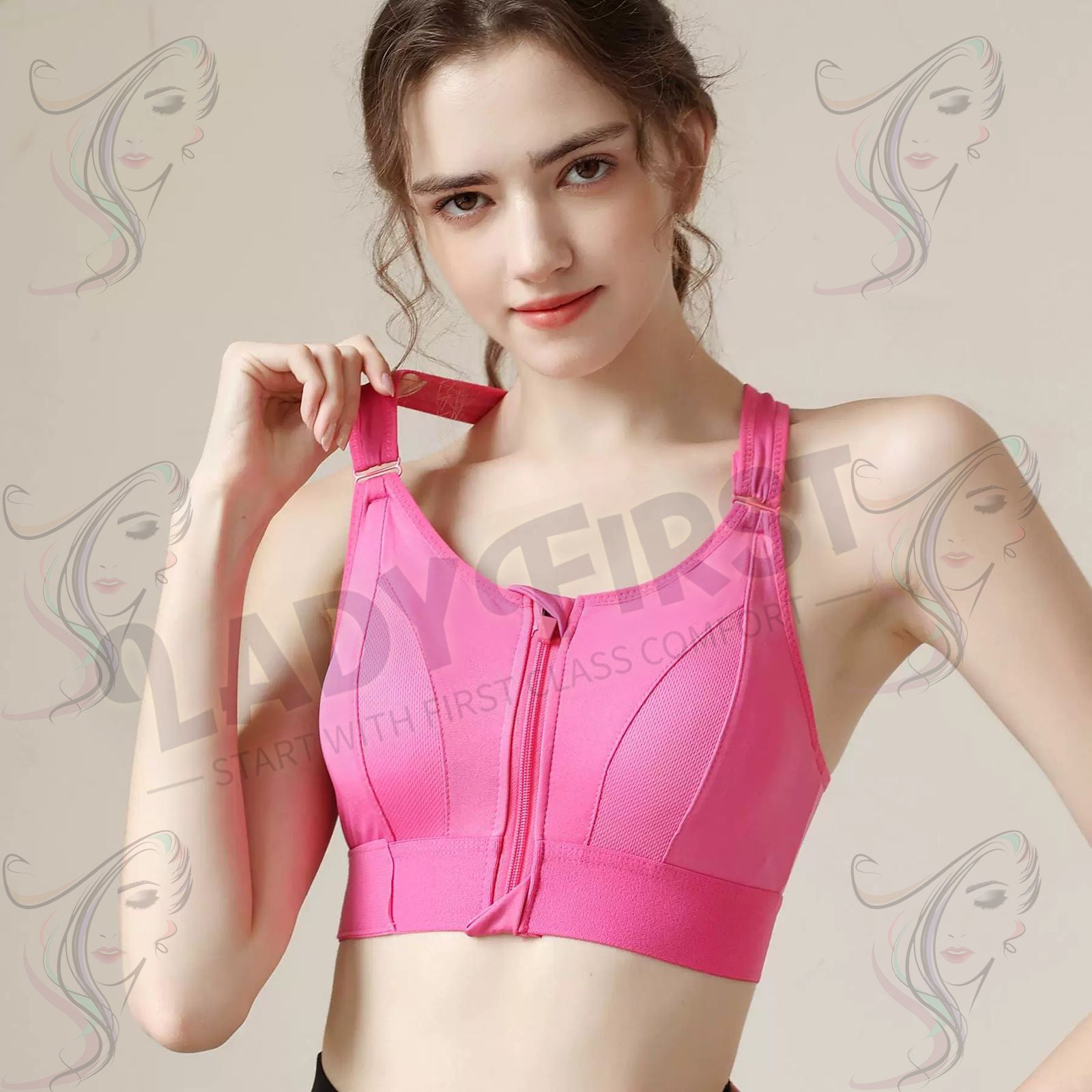ZipFit Active Bra – High Impact, Adjustable Comfort, Plus Size Power Support