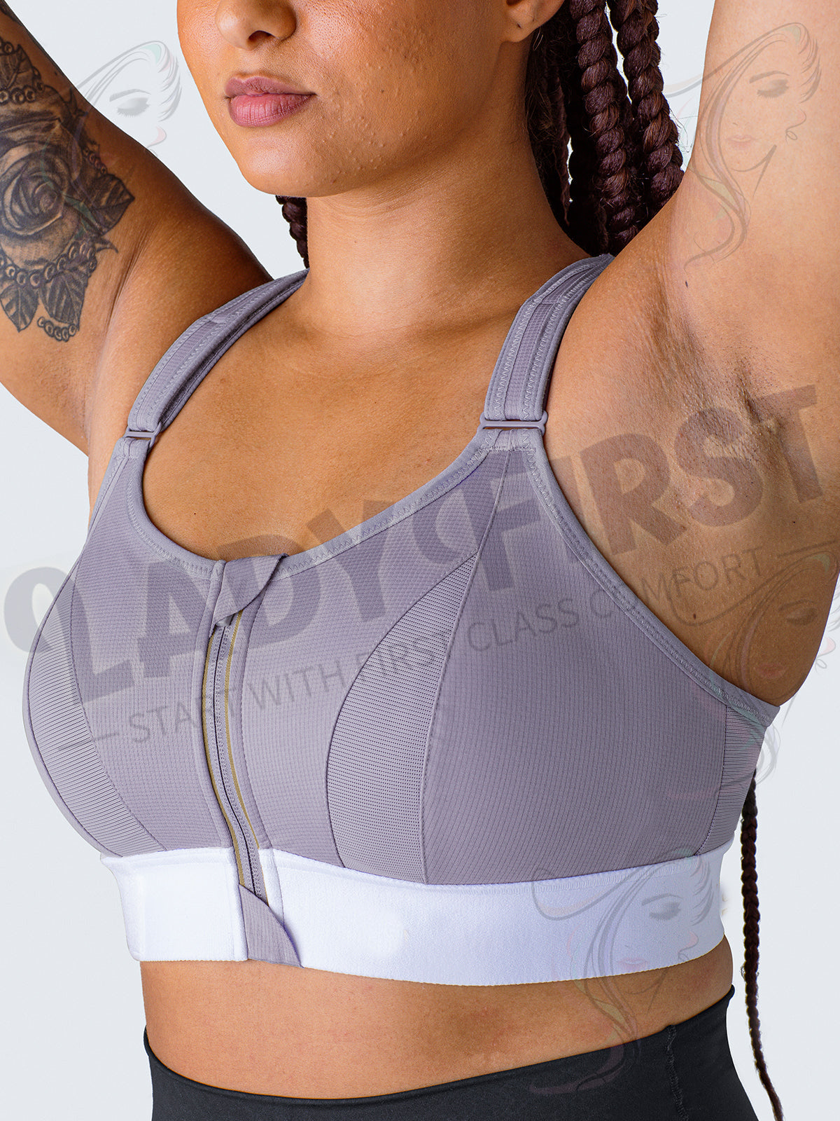 ZipFit Active Bra – High Impact, Adjustable Comfort, Plus Size Power Support