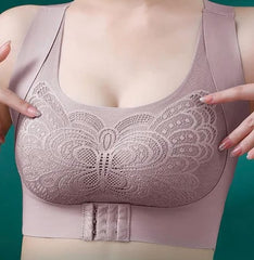 "High Support Push-Up Sports Bra | Removable Pads & All-Day Comfort"