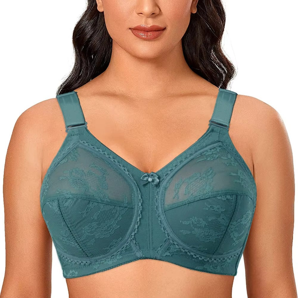 Capri Wide Belt Bra - Half Cup Fancy Net Bra | Ladyfirst
