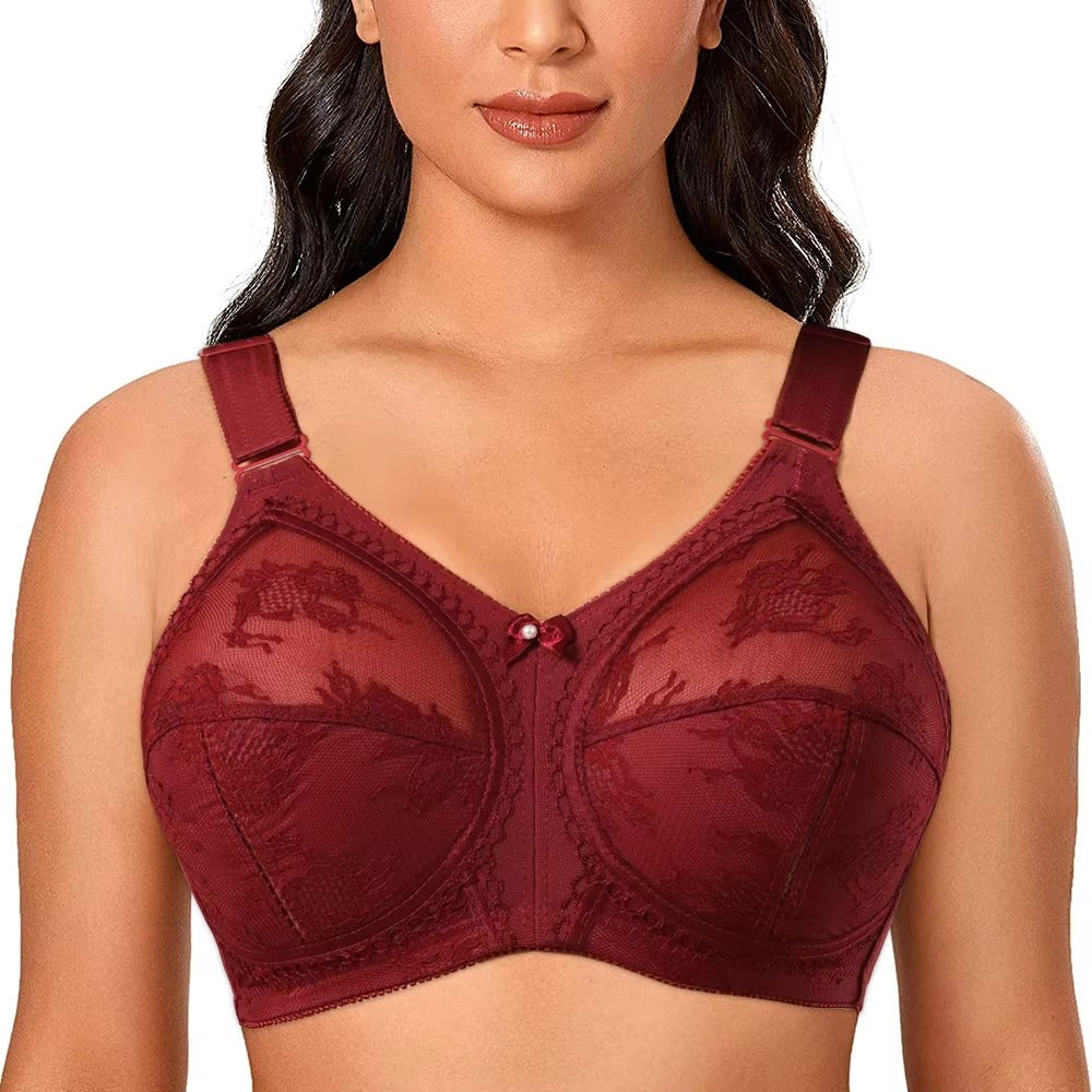 Capri Wide Belt Bra - Half Cup Fancy Net Bra | Ladyfirst